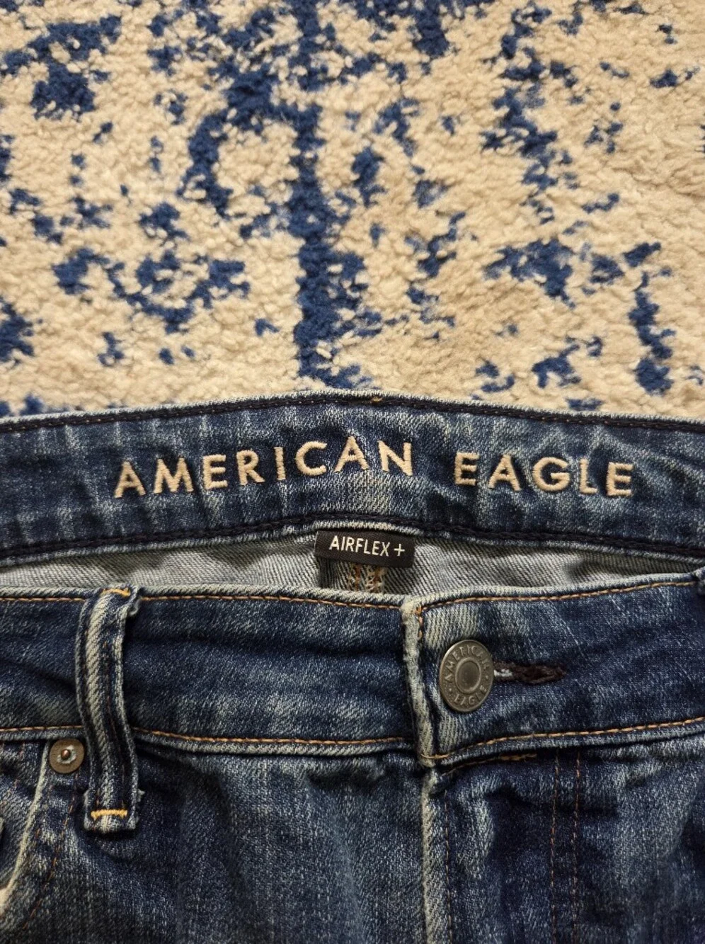 American Eagle Outfitters Men's Slim Jeans - Medium Blue Wash